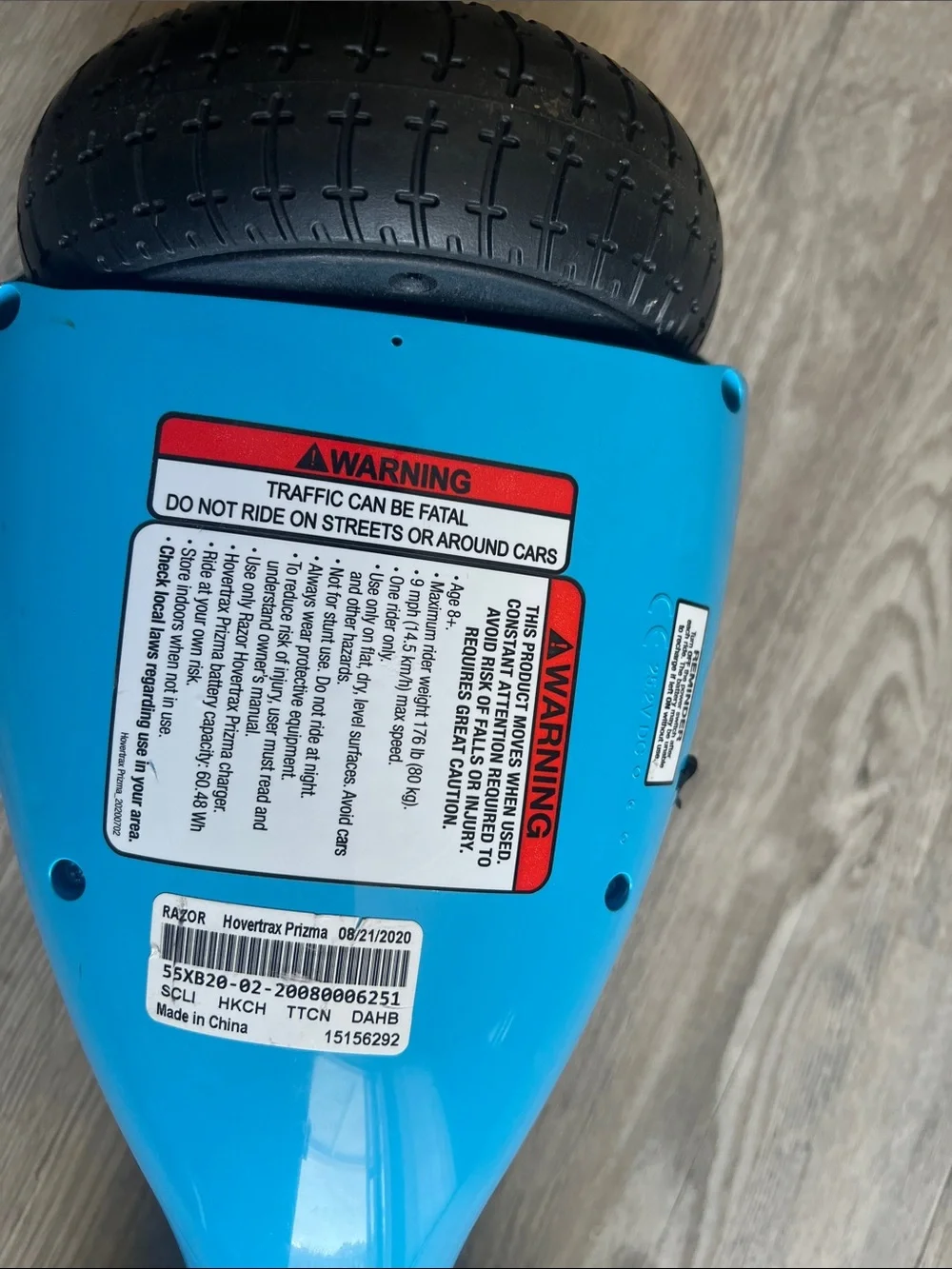 Razor Electric Blue Two-Wheel Ride - Picture 3 of 4